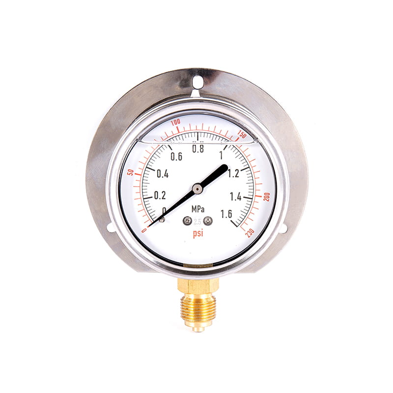 YN 시리즈 100% 구리 연결 지진 저항성 (지진) 압력 게이지 YN 시리즈 100% 구리 연결 지진 저항성 (지진) 압력 게이지