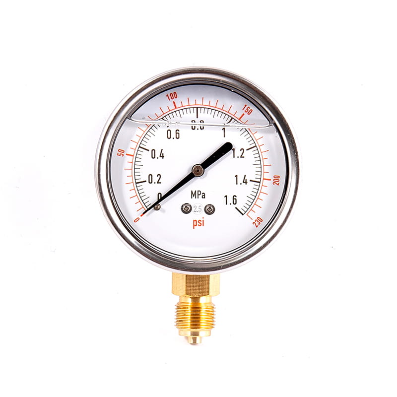 YN 시리즈 100% 구리 연결 지진 저항성 (지진) 압력 게이지 YN 시리즈 100% 구리 연결 지진 저항성 (지진) 압력 게이지