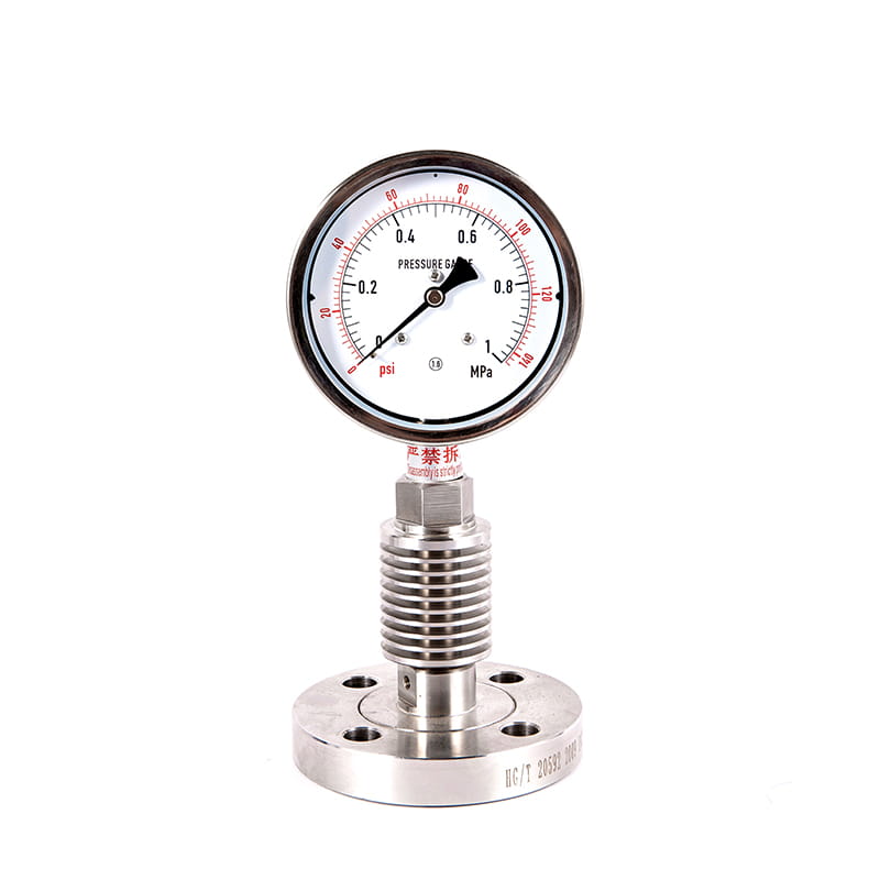Y-M 시리즈 모든 스테인레스 스틸 위생 멸균 멸균 다이어프램 압력 게이지
