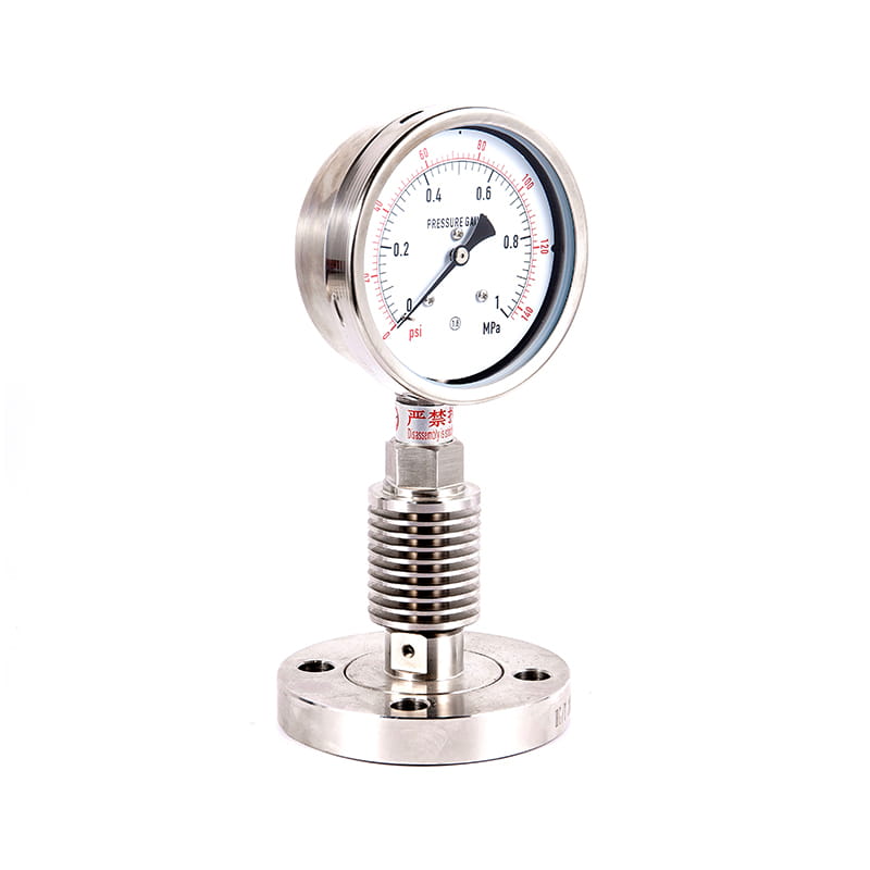 Y-M 시리즈 모든 스테인레스 스틸 위생 멸균 멸균 다이어프램 압력 게이지 Y-M 시리즈 모든 스테인레스 스틸 위생 멸균 멸균 다이어프램 압력 게이지